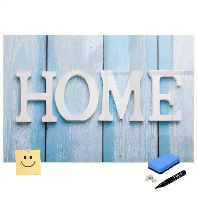 Tablă magnetică pentru scris cu inscripția Home Sweet Home