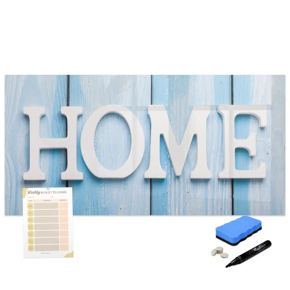 Tablă magnetică pentru scris cu inscripția Home Sweet Home