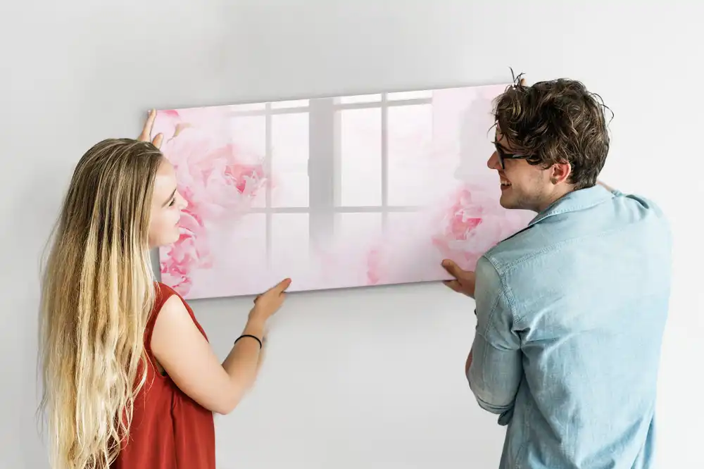 Tablă cu marker și design cu muguri înfloriți