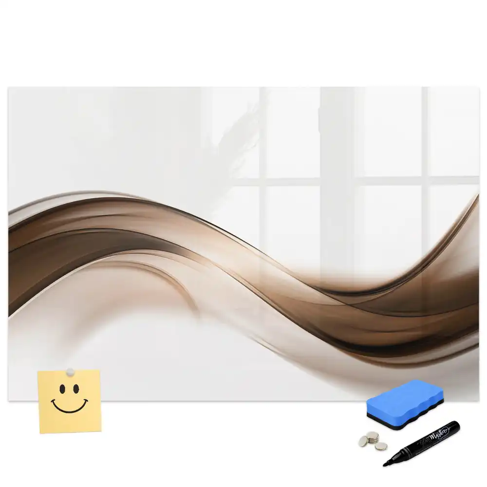 Tablă magnetică cu forme liniare abstracte