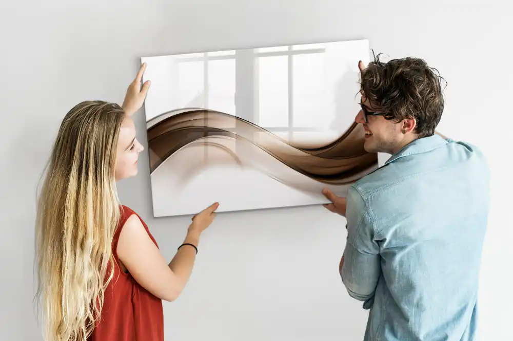 Tablă magnetică cu forme liniare abstracte