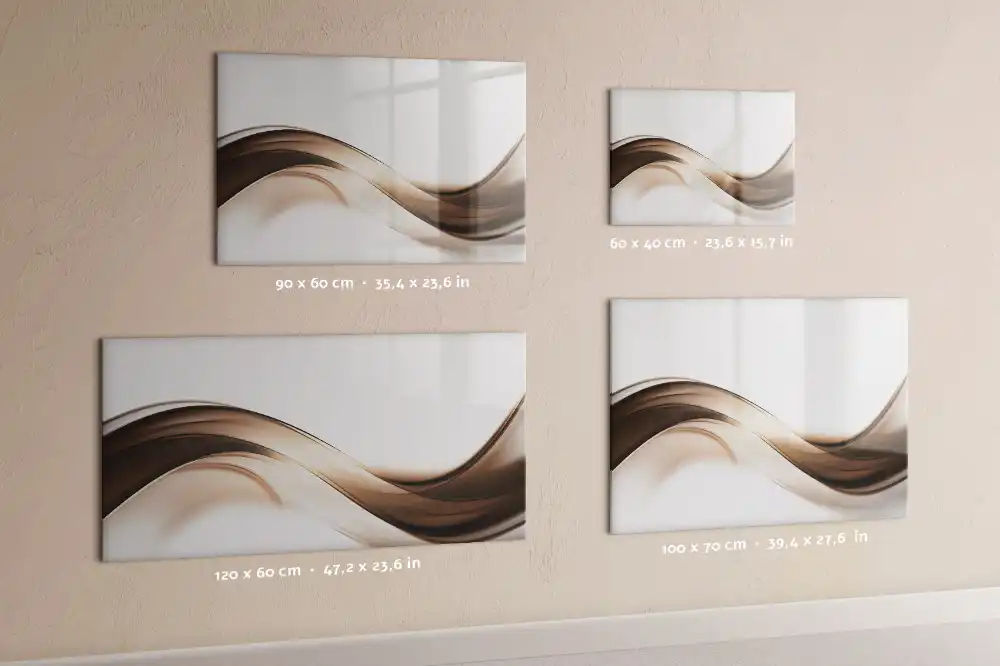 Tablă magnetică cu forme liniare abstracte