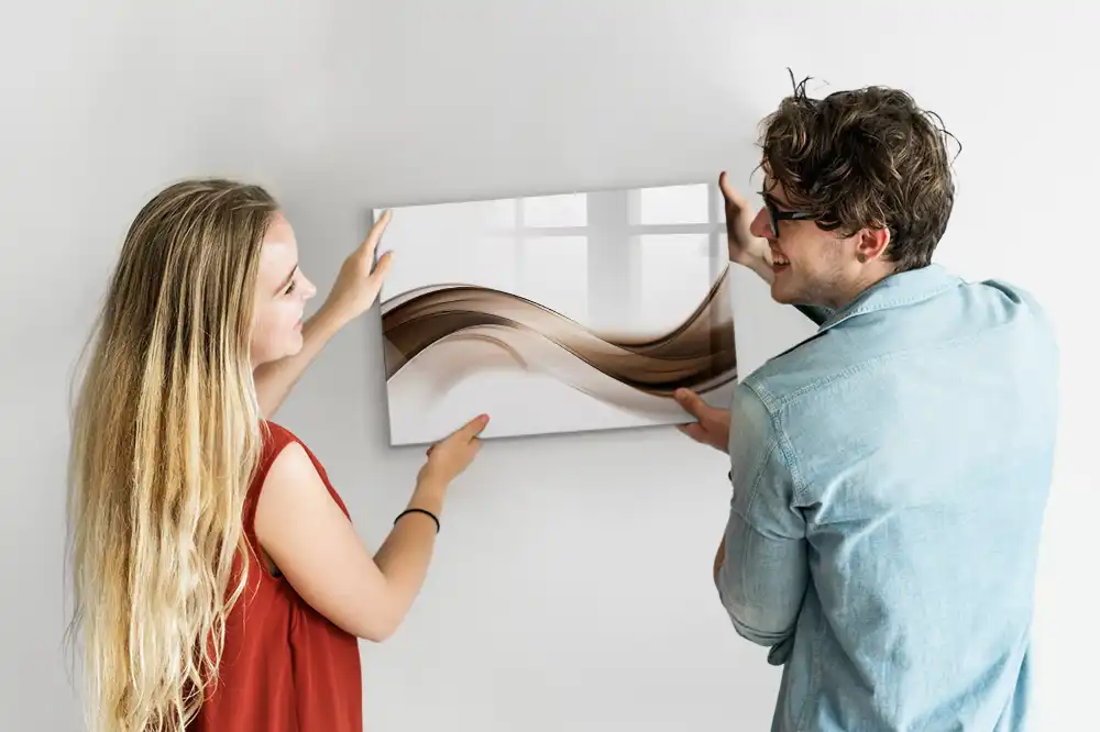 Tablă magnetică cu forme liniare abstracte