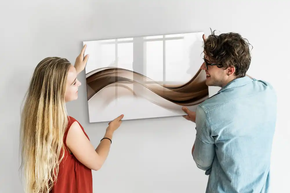 Tablă magnetică cu forme liniare abstracte