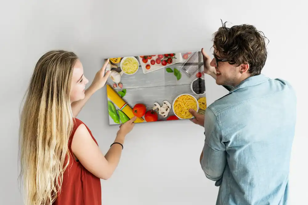 Tablă magnetică cu marker pentru ingrediente culinare