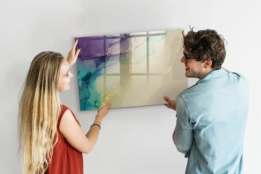 Tablă cu marker cu design abstract liniar chic