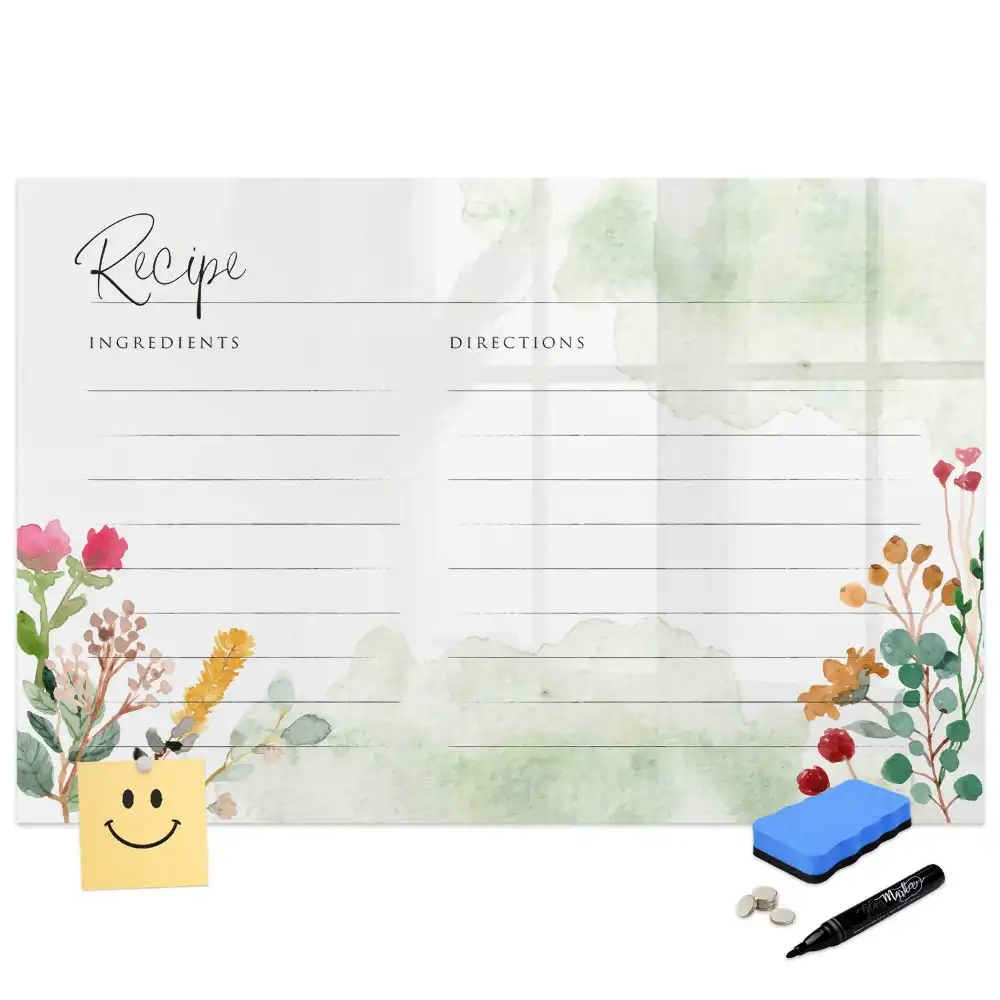 Tablă magnetică pentru notițe cu design spațial pentru bucătărie