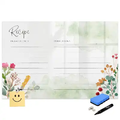 Tablă magnetică pentru notițe cu design spațial pentru bucătărie