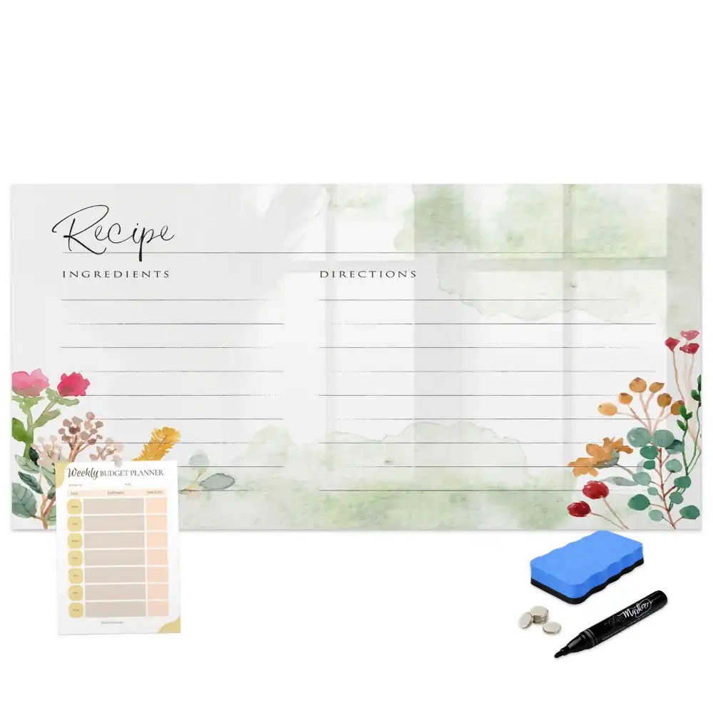 Tablă magnetică pentru notițe cu design spațial pentru bucătărie