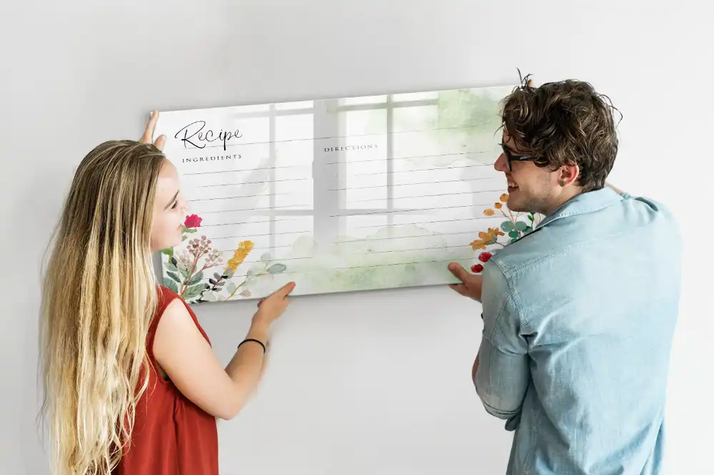 Tablă magnetică pentru notițe cu design spațial pentru bucătărie