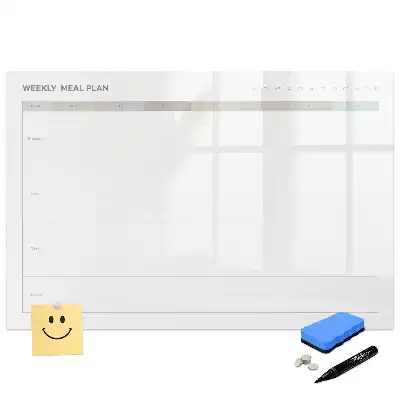 Tablă magnetică minimalistă pentru organizarea preparatelor