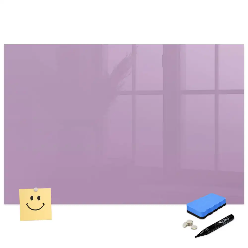 Tablă magnetică pentru marker de culoare liliachie