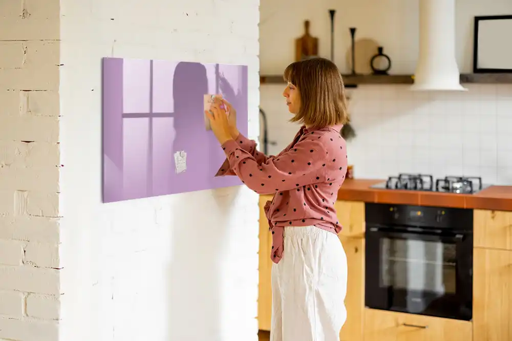Tablă magnetică pentru marker de culoare liliachie
