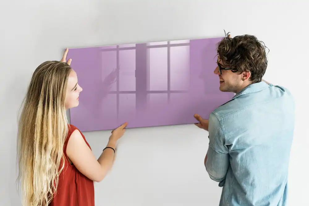 Tablă magnetică pentru marker de culoare liliachie