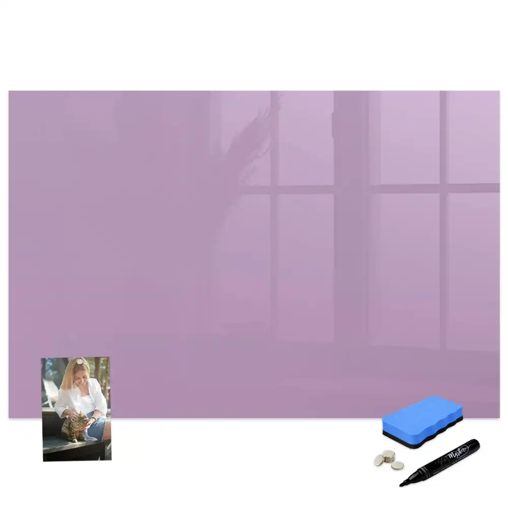 Tablă magnetică pentru marker de culoare liliachie