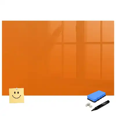 Tablă magnetică de scris portocalie