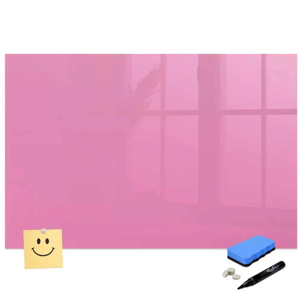 Tablă magnetică pentru marker de culoare roz