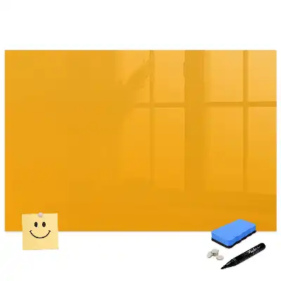 Tablă magnetică de scris galben-auriu