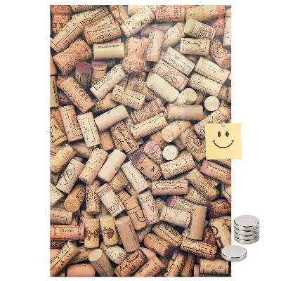 Tablă magnetică de perete pentru dopuri de plută de vin