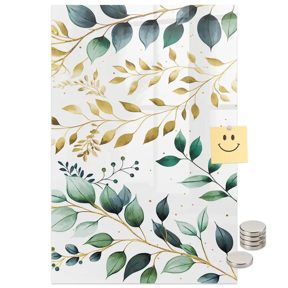 Tablă magnetică de perete cu model floral