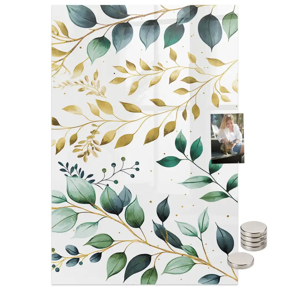 Tablă magnetică de perete cu model floral