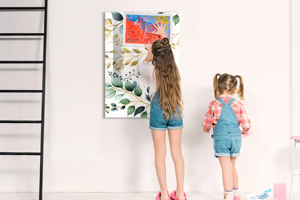 Tablă magnetică de perete cu model floral