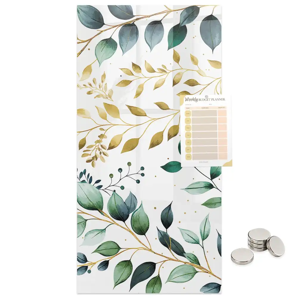 Tablă magnetică de perete cu model floral