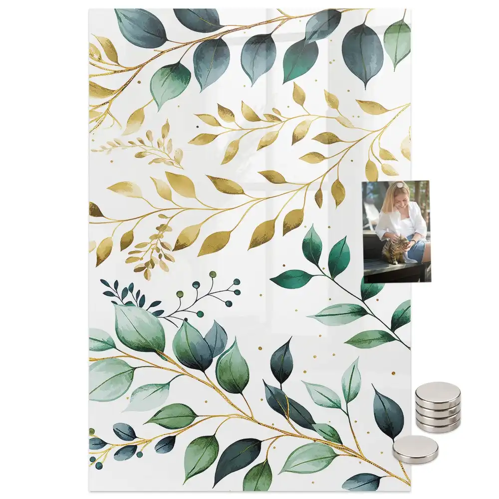 Tablă magnetică de perete cu model floral