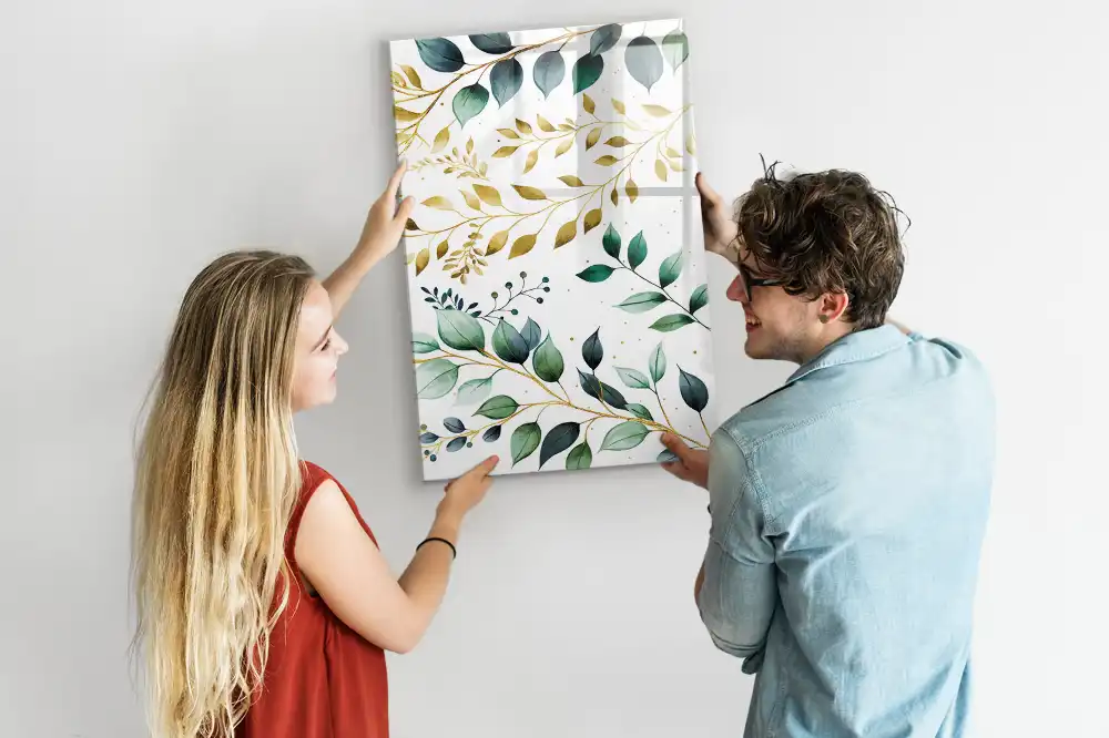 Tablă magnetică de perete cu model floral