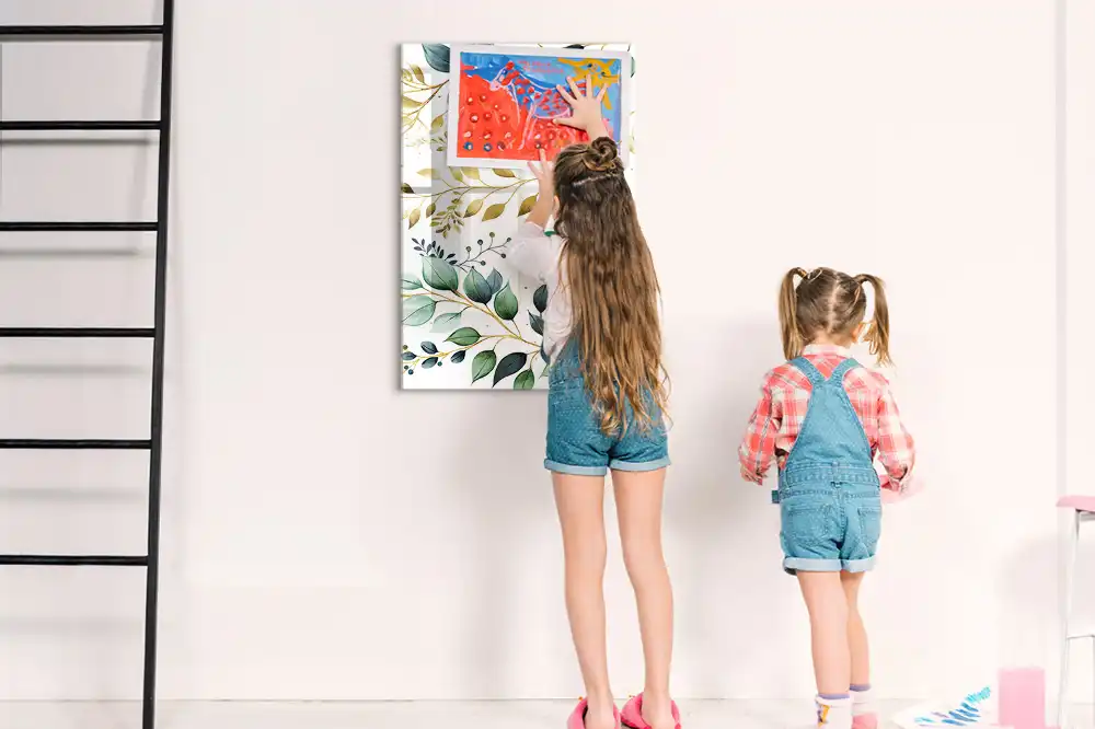 Tablă magnetică de perete cu model floral