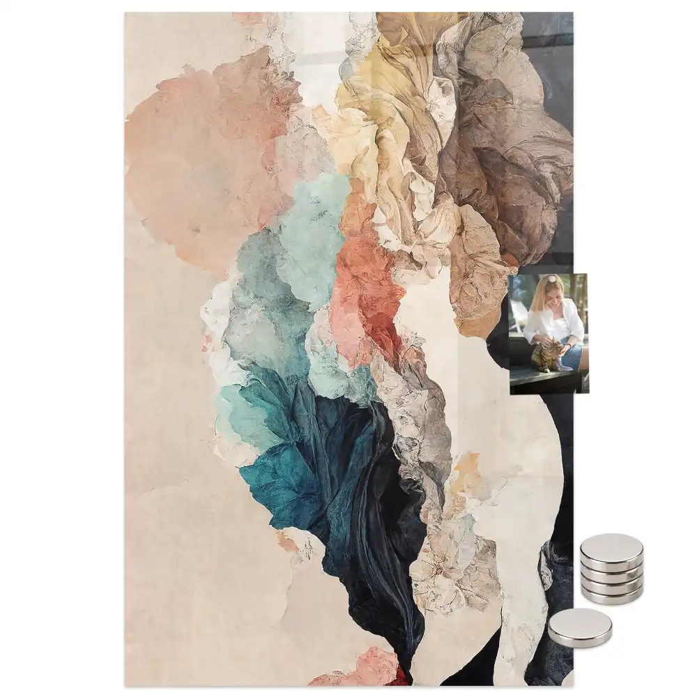 Tablă magnetică cu model cu pete colorate