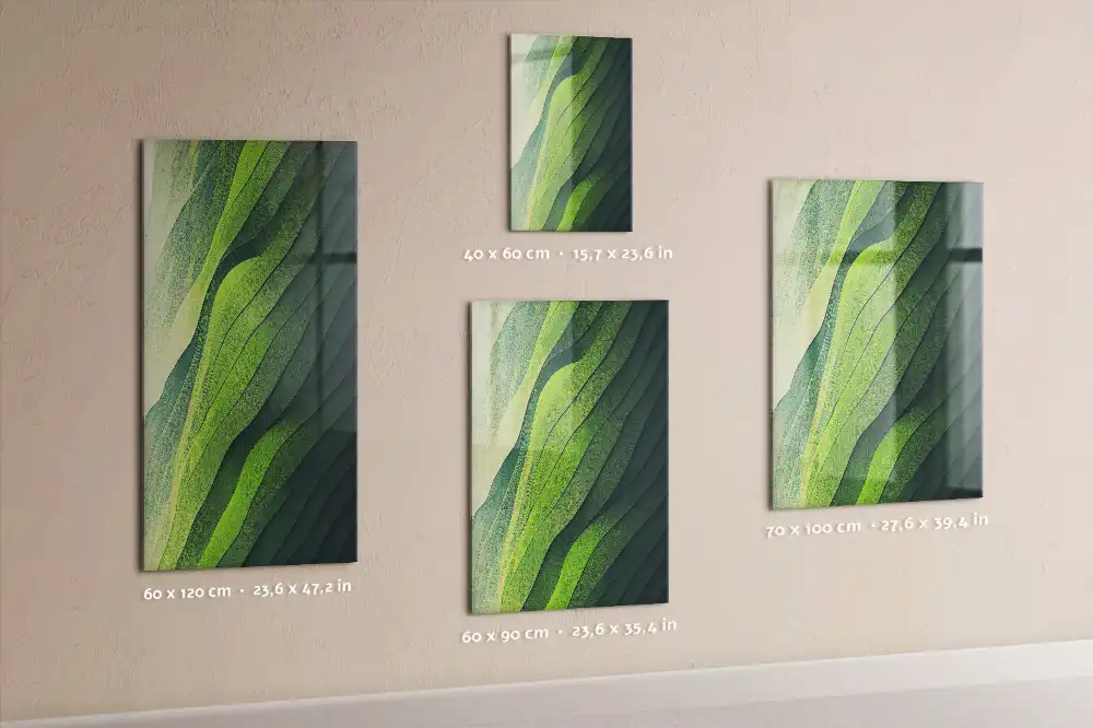 Tablă magnetică de perete cu contururi de peisaj