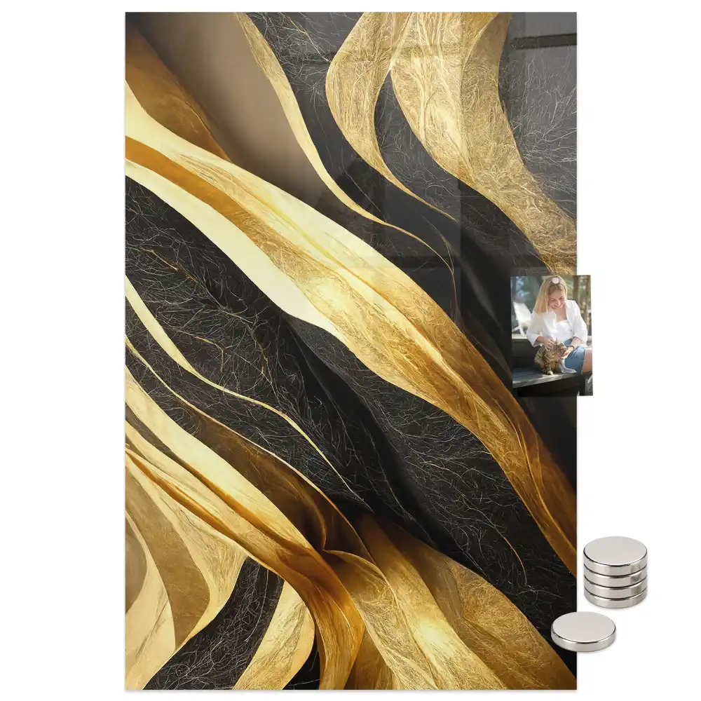 Tablă magnetică cu model cu linii abstracte