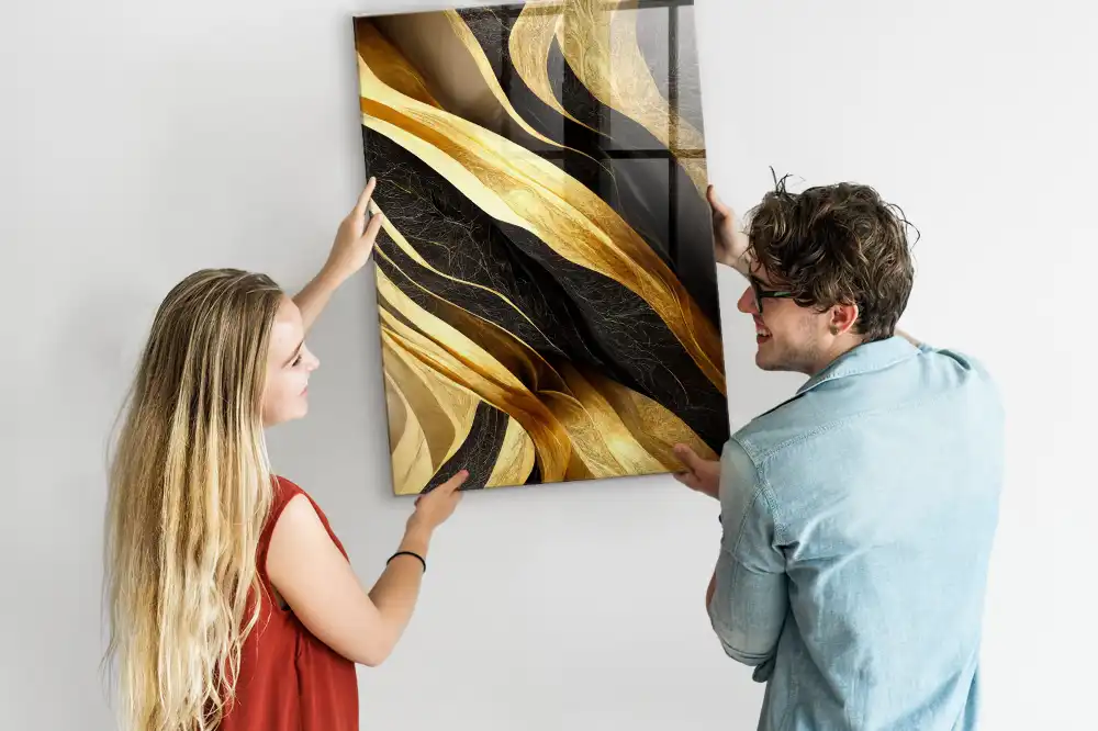 Tablă magnetică cu model cu linii abstracte