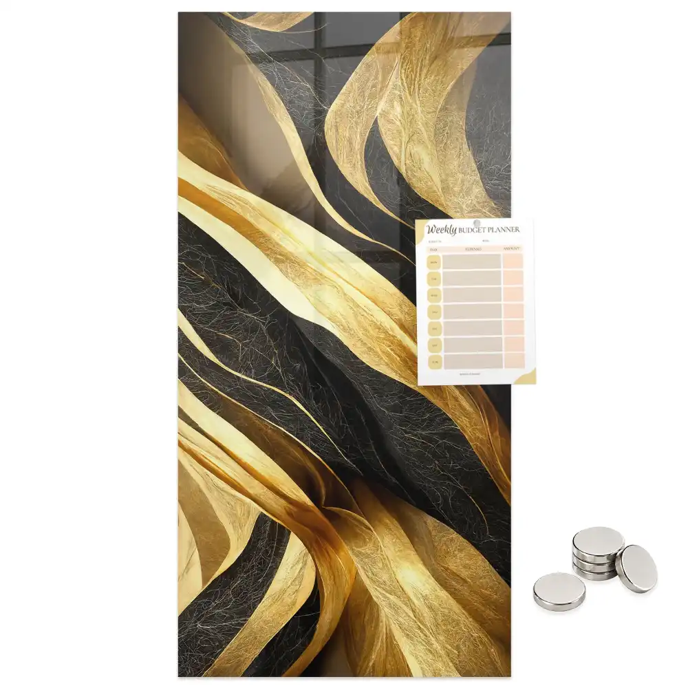 Tablă magnetică cu model cu linii abstracte