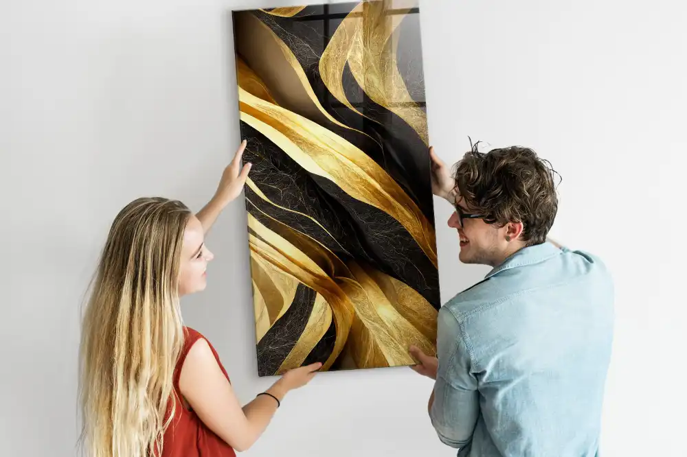 Tablă magnetică cu model cu linii abstracte