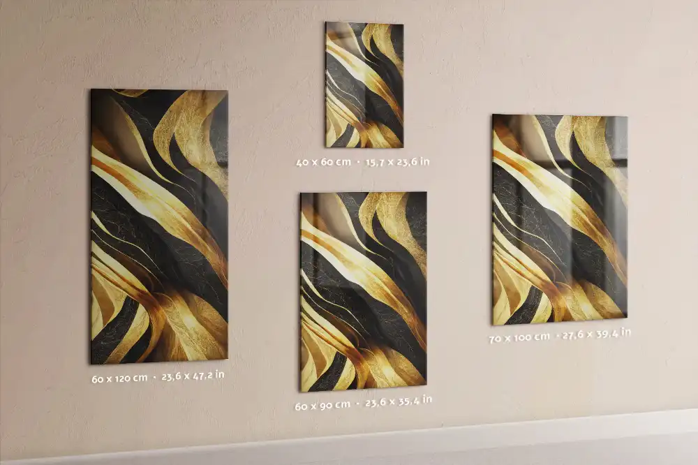Tablă magnetică cu model cu linii abstracte