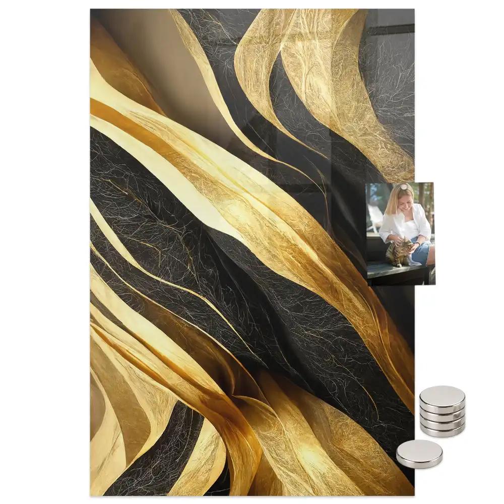 Tablă magnetică cu model cu linii abstracte