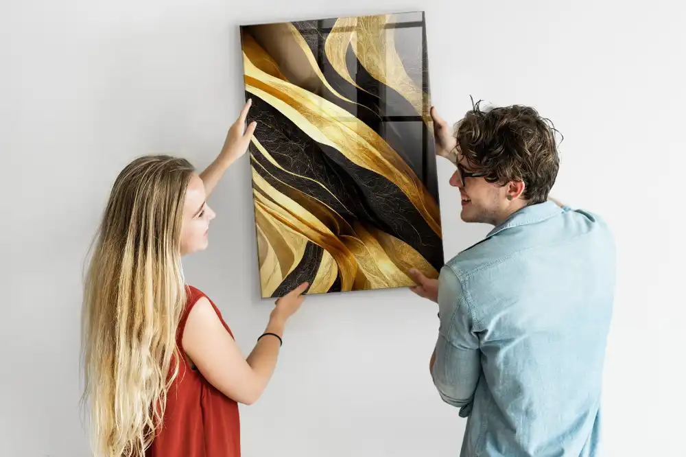 Tablă magnetică cu model cu linii abstracte