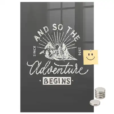 Tablă magnetică de perete cu design retro