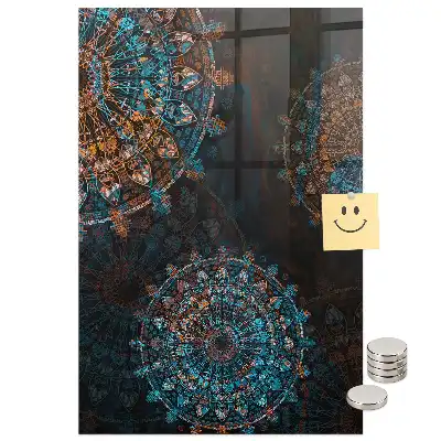 Tablă magnetică decorativă cu model mandala