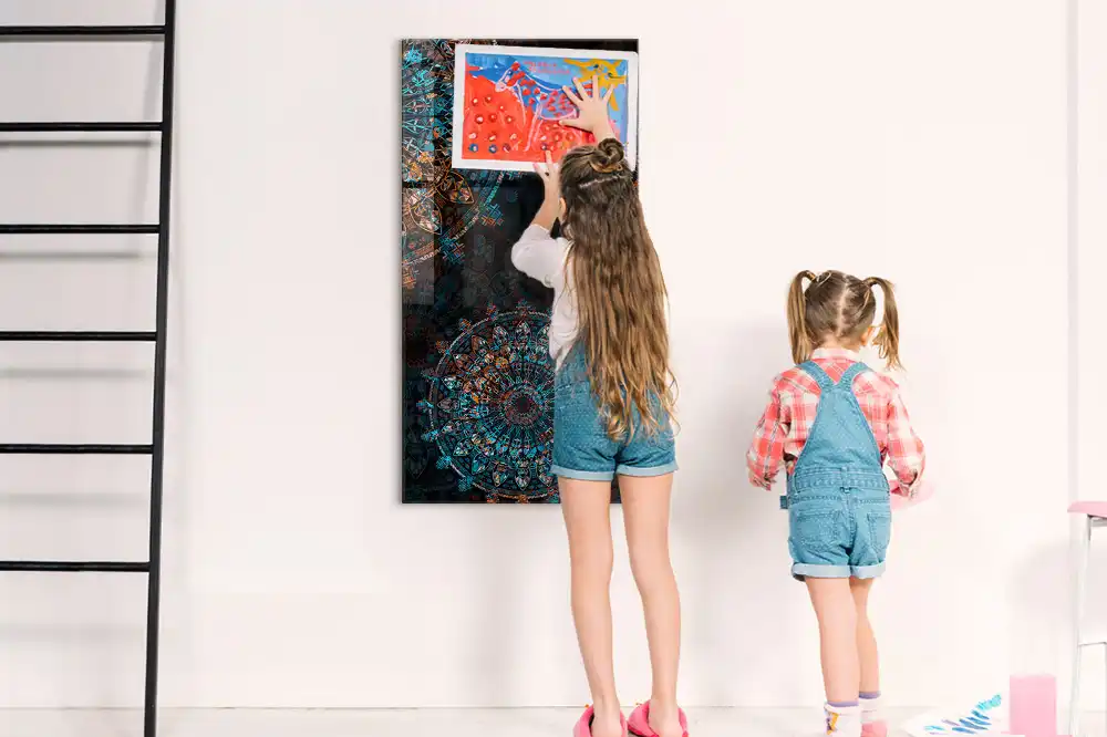 Tablă magnetică decorativă cu model mandala