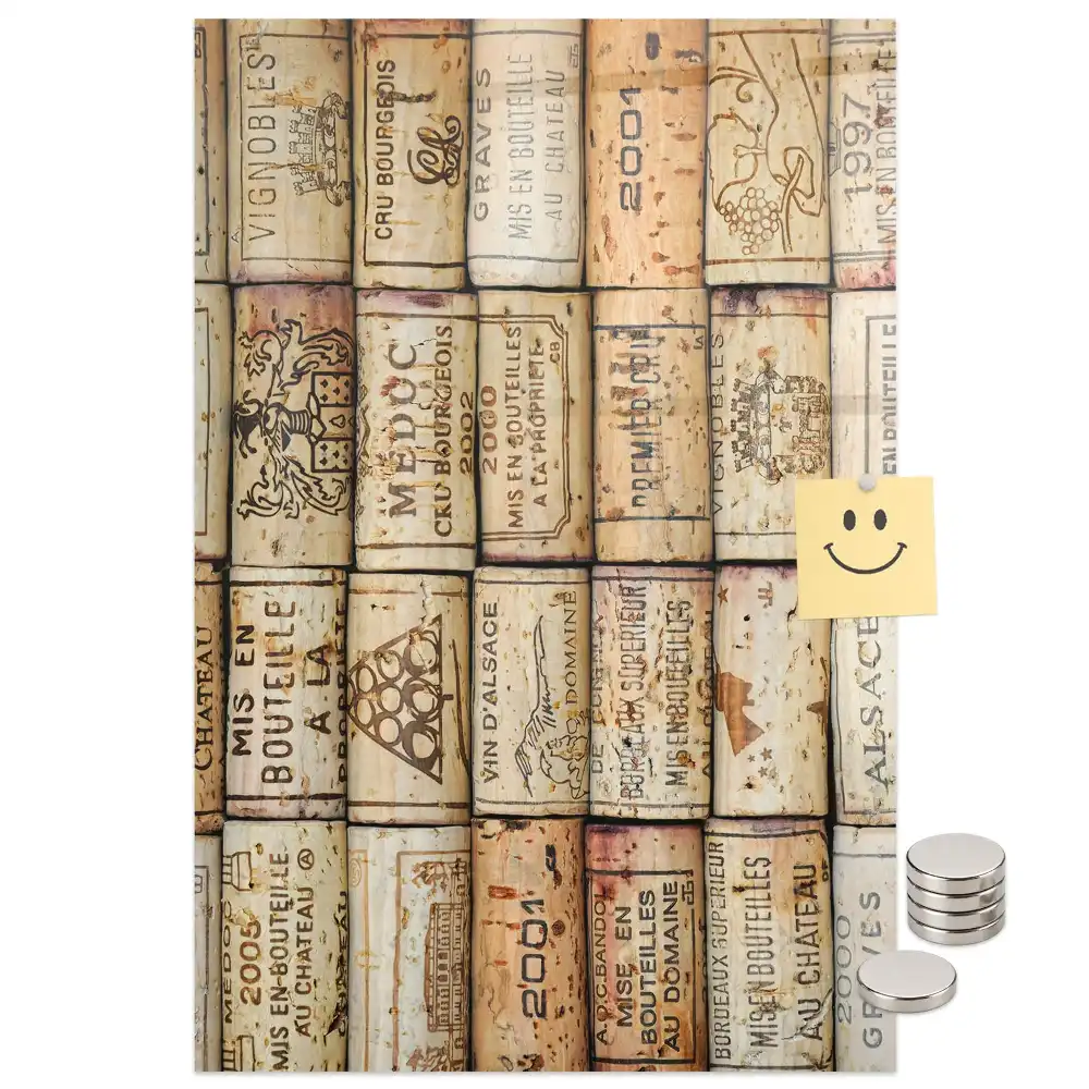 Tablă magnetică de perete pentru dopuri de vin