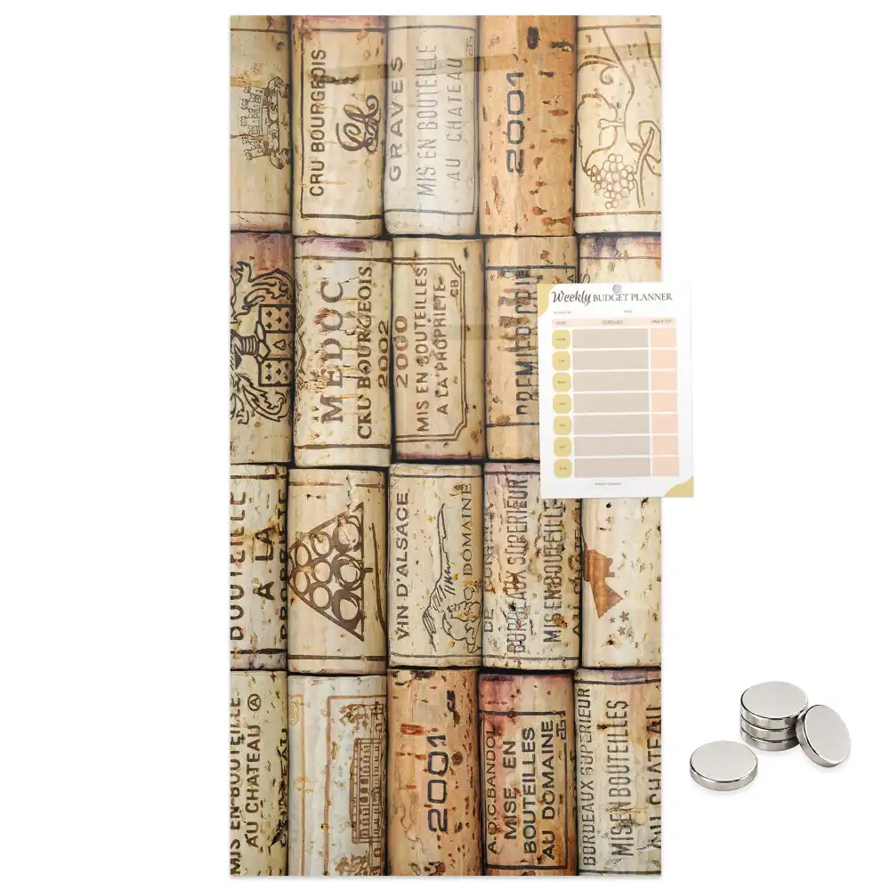 Tablă magnetică de perete pentru dopuri de vin