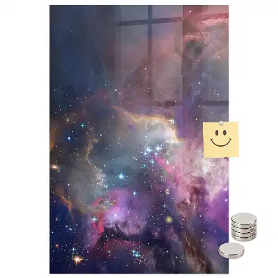 Tablă magnetică de perete cu model galaxie și cosmos