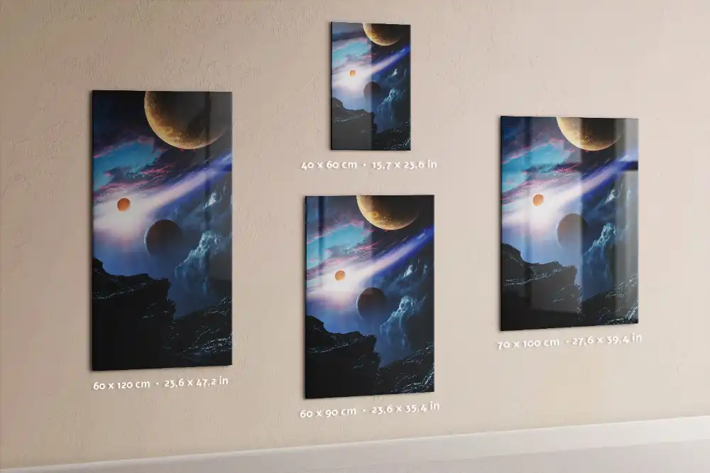 Tablă magnetică de perete cu model galaxie cosmică