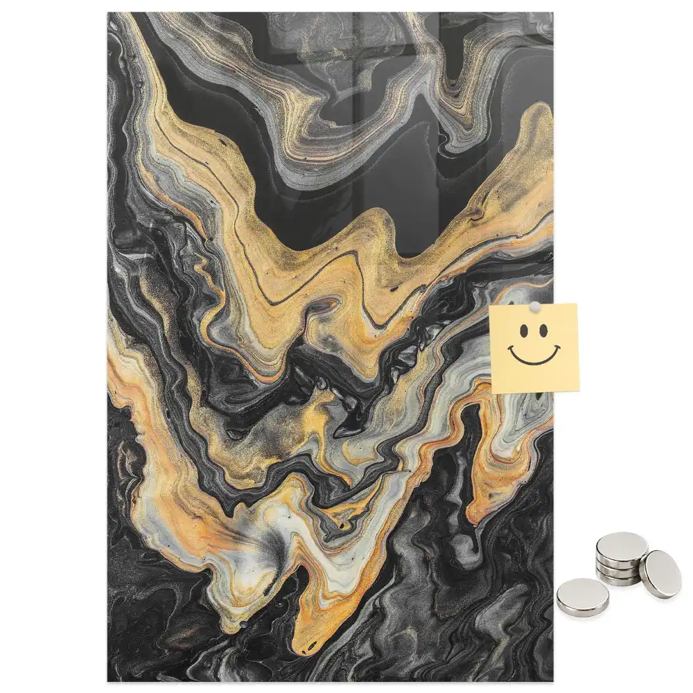 Tablă magnetică de perete cu model abstract