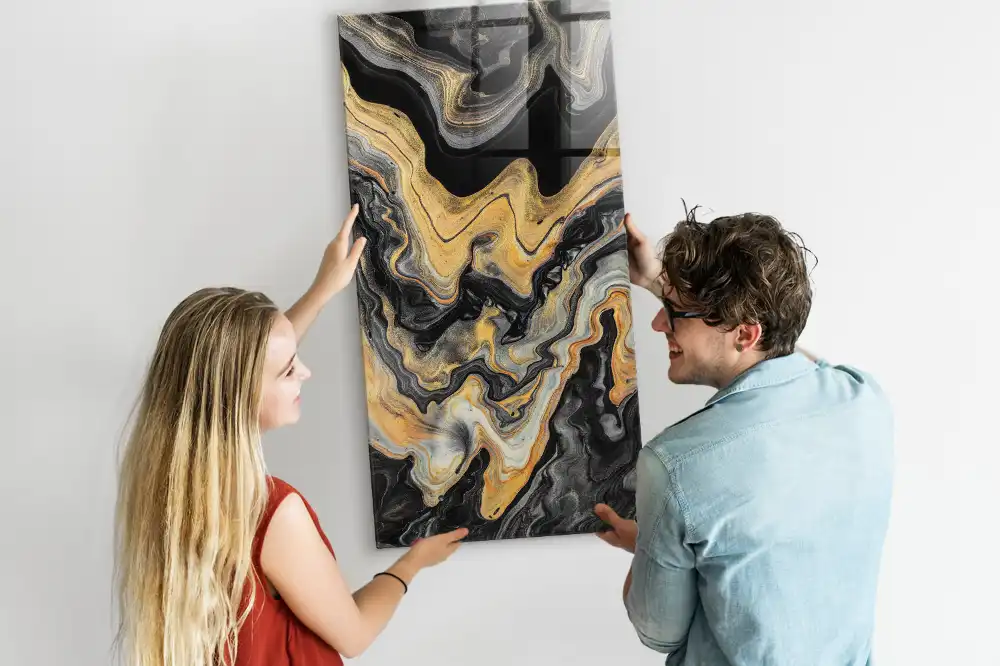 Tablă magnetică de perete cu model abstract