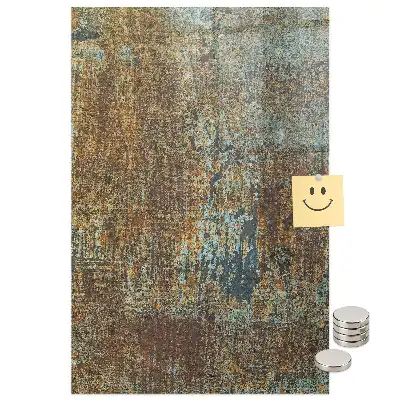 Tablă magnetică de perete cu aspect de fier ruginit