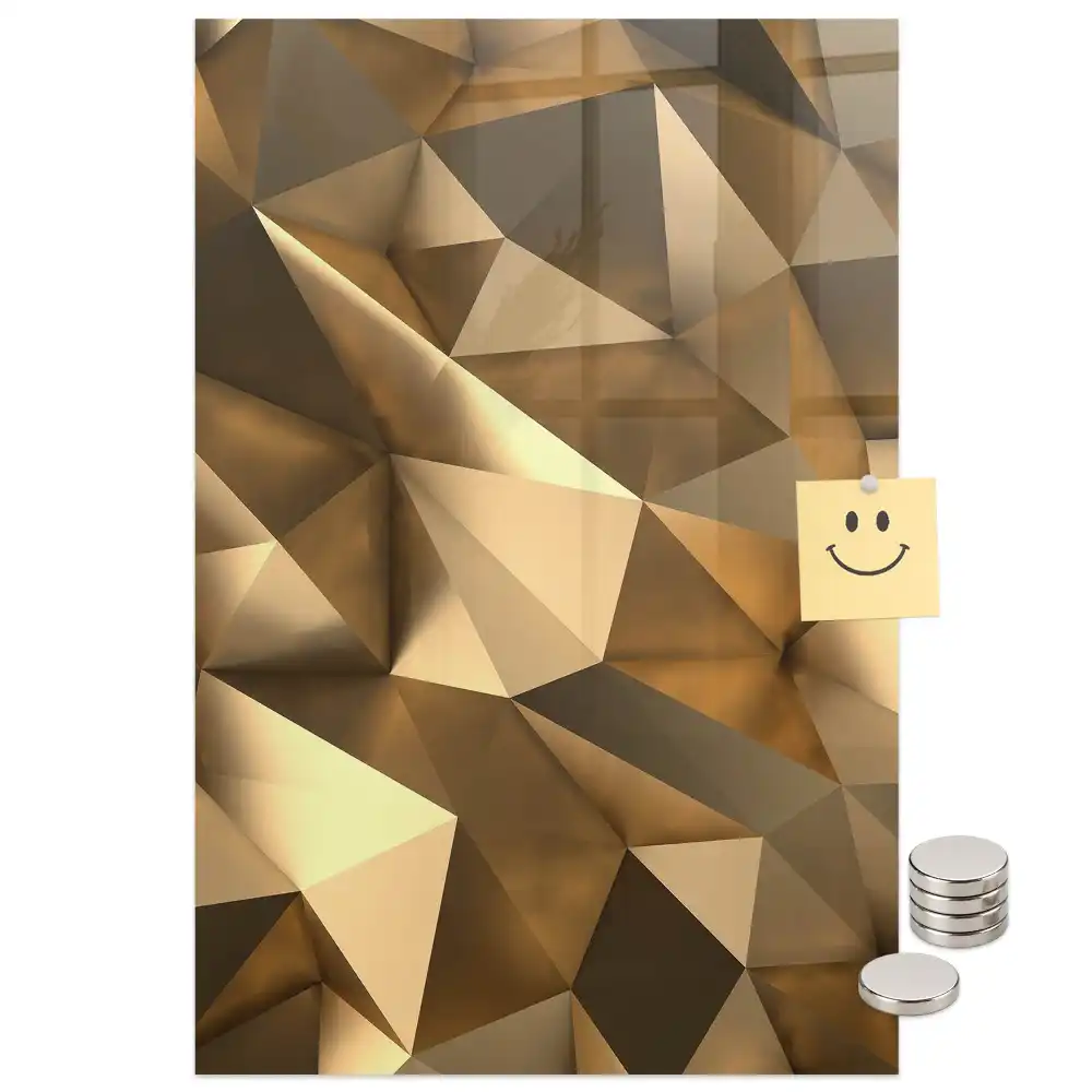 Tablă magnetică de perete cu model de abstracție tridimensională